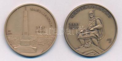 2021. 2000Ft Cu-Zn "Ópusztaszeri Nemzeti Történeti Emlékpark" kapszulában + 2023. 3000Ft Cu-Zn "Nemzeti emlékhelyek - Pákozd Katonai Emlékpark" kapszulában T:UNC