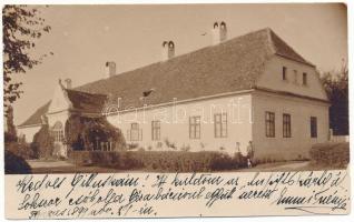 1899 (Vorläufer!) Fogaras, Fagaras; Állami ménestelep uradalmi tejháza / dairy of the state stud farmhouse. photo (kis szakadás / small tear)