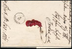 1861 10kr levélen Verőce bélyegzéssel