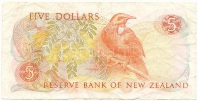 Új-Zéland DN (1989-1992) 5$ "JJK 176056" T:F
New Zealand ND (1989-1992) 5 Dollars "J...