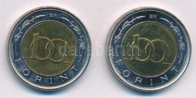 2002. 100Ft "Kossuth" (2xklf) kötőjeles és kötőjel nélküli változat T:AU,XF patina, kis ka...