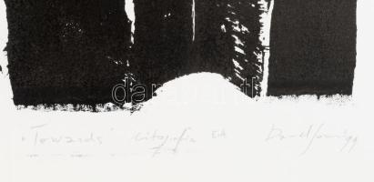 Olvashatatlan jelzéssel, feltehetően román művész: Towards. Litográfia, karton. Művészpéldány EA jel...