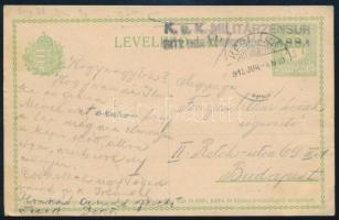 1915 Tábori posta képeslap "KASSA"