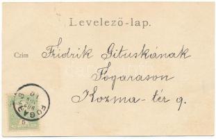 1902 Fogaras, Fagaras; Apaffy (Apafi) fejedelem kastélya a XIV. századból. Thierfeld Dávid kiadása /...