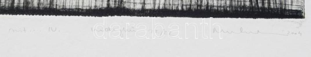 Nagy Gábor György (1966-): Mindenkire süt... IV., 2004. Hidegtű, papír, jelzett, számozott (22/22), ...