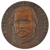 Pátzay Pál (1896-1979) DN "Eötvös József 1813-1874" egyoldalas, öntött bronz emlékérem (72mm) T:AU / Hungary ND "Eötvös József 1813-1874" one-sided, cast bronze plaque (72mm) C:AU