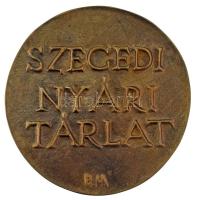 Borsos Miklós (1906-1990) DN "Sellőábrázolás / Szegedi Nyári Tárlat" kétoldalas, öntött br...