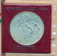 1984. 500Ft Ag "Sarajevoi Téli Olimpia" eredeti műbőr tokban, tanúsítvánnyal T:BU patina Adamo EM76
