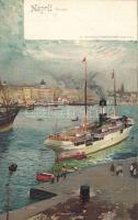 Naples port litho