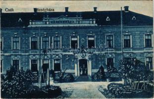 Csák, Csákova, Ciacova; Községháza / town hall (EK)