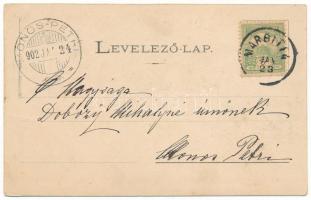 1902 Margitta, Marghita; Református templom, Római katolikus templom és iskola, Mölk apátság kastély...