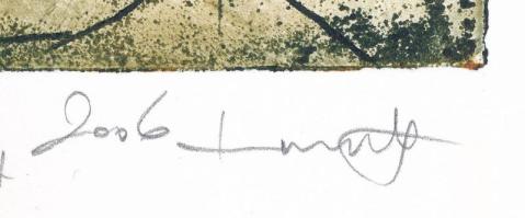 Németh Róbert (1975-): Csabi, 2006. Rézkarc, rézmaratás, papír, jelzett, egyedi nyomat. 20x20 cm