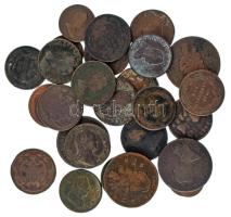 27 db-os vegyes Mária Terézia poltura, denár, krajcár tétel T:VF-VG