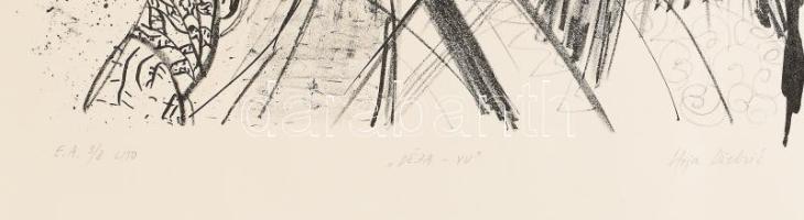 Stoja Dzebric (Szerbia, Serbian artist, 1967-): "Déja-vu". Litográfia, papír, jelzett, műv...