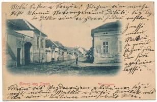 1902 Szászváros, Broos, Orastie; Wassergasse / Víz utca. A. Schuller kiadása / street (EK)