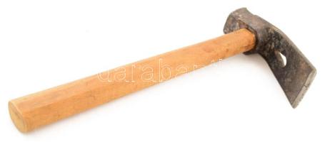 Régi horonyvágó kalapács, h: 35 cm