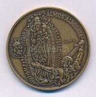 Lebó Ferenc (1960-) 1996. "A honfoglalás emlékére / Álmos áldozata" kétoldalas bronzozott ...