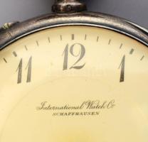 International Watch Company IWC Shaffhausen ezüst tokos zsebóra. Jelzett számlap, jelzett ezüst tok....