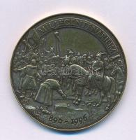 Bognár György (1944-) 1996. "Millecentenárium" kétoldalas bronz emlékérem, kapszulában (42,5mm) T:BU