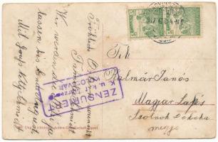 1917 Nagydisznód, Heltau, Cisnadie; Central Gasthof, Billiard Zimmer, Gasthof / Központi vendéglő, é...