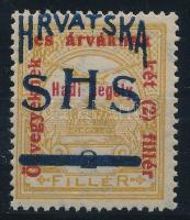 SHS 1918 Hadisegély 2f próbanyomat Certificate: Zrinjscak Signed: Bodor