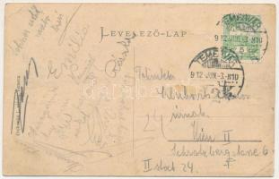 1912 Temesság, Saágh, Sag; Gemeindehaus, Bahnstation, Kirche, General Obert-Villa / községháza, vasú...