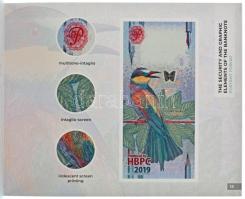 2019. "Herman Ottó" (2xklf) mintabankjegy pár tervezet. Eredeti, angol nyelvű tájékoztató ...