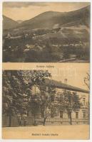 1919 Kudzsir, Kudsir, Cugir; tájkép, látkép, román iskola. Czelnai Gyula felvétele, Gyöngyösy Gyula kiadása / general view, Romanian school (Rb)