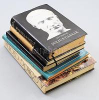 Vegyes ókori történelemmel kapcsolatos könyvtétel, 5 db: Rex Wasrner: Julius Caesar, Hegedűs Géza: Az írnok és a fáraó, Fövényi Lászlóné: "Rómának esete világ tüköre", Finley - Pleket: Az olimpiai játékok első ezer éve, Vojtech Zamarovsky: A görög csoda.