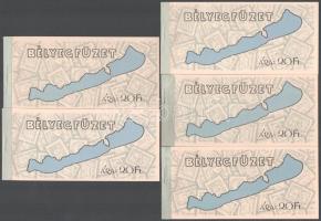 1969 Balaton 5 db bélyegfüzet (10.000)