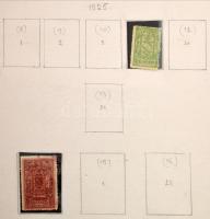 Mongólia tartalmas gyűjtemény 1925-1990 házi készítésű albumlapokon, 3 iratlefűzőben, benne teljes sorok, blokkok, ívek, kevés küldemény is.