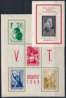 1949 VIT (I.) - Budapest blokk + 1953 Sztálin-gyász blokk (**14.000)
