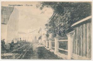 1918 Gyergyóremete, Remetea; Piac tér / market square (fa)
