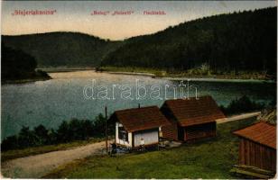 1918 Anina, Stájerlakanina, Stájerlak, Steierdorf; Bohuj / Halastó. A. Meissner kiadása / Fischteich / fishpond, lake (EK)