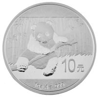 Kína 2017. 10Y Ag "Panda" kapszulában, tanúsítvánnyal, dísztokban (31,1g/0.999/40mm) T:PP
...