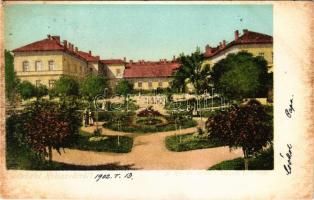 1902 Kolozsvár, Cluj; M. kir. állami tanítónőképző kerti része / teachers' training institute, garden (EB)