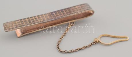 Ezüst (Ag) nyakkendőcsipesz, jelzett, nettó 7,5g