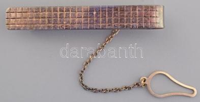 Ezüst (Ag) nyakkendőcsipesz, jelzett, nettó 7,5g