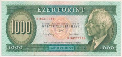 1993. 1000Ft "D 96277766" T:F kis folt, egyébként szép papír Adamo F47