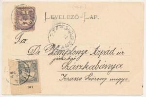 1900 Temesvár, Timisoara; Belváros, Martin Jakab üzlete, Jenő herceg tér és Takarékpénztár utca saro...