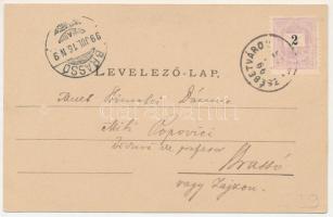 1899 (Vorläufer!) Erzsébetváros, Dumbraveni; templom, gimnázium, városi tanács. Scholtes Albert kiad...