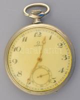 Omega zsebóra, fém tok, jelzett szerkezet, működik, d: 45 mm