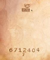 Omega ezüst (Ag) tokos zsebóra, jelzett szerkezet, működik, d: 50 mm