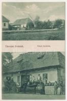 1912 Felőr, Er, Uriu; Falusi részletek, üzlet. Zeffer Lukács kiadása / street view, shop + "FELŐR POSTAI ÜGYN." (Rb)