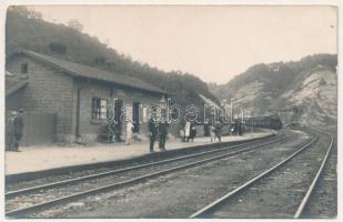 Beresztelke, Bretzdorf, Breaza; Gara. Foto Ig. Stromwasser / vasútállomás, vonat, gőzmozdony / railway station, train, locomotive. photo (EM)