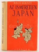Mécs Alajos: Az ismeretlen Japán. Bp., 1942, Stádium. Második kiadás. Kiadói félvászon-kötés, kissé sérült papír védőborítóval.