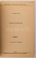 Dr. Molnár László: Hegyidomtan II. Kézirat. 1. változatlan utánnyomás. 1953, Felsőoktatási jegyzetel...