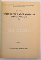 2 darab műszaki füzet. Barr Mihály: Építőgépek laboratóriumi gyakorlatok II. Dr. Böcker Ferenc: A mé...
