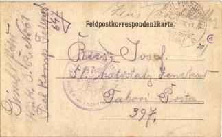 1917 Walachisches Jammerbänkel, König Ferdinand. Feldpostkorrespondenzkarte / egyedi, kézzel rajzolt...