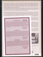 2019 200 éve született Gervay Mihály bélyegszett bontatlan csomagolásban benne a blokk fogazott, zöl...